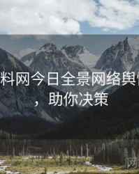 1440. 黑料网今日全景网络舆情全纪录，助你决策
