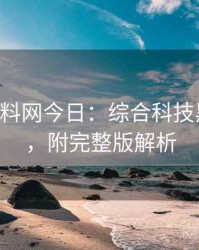 0158. 黑料网今日：综合科技黑幕盘点，附完整版解析