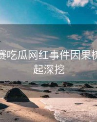 每日大赛吃瓜网红事件因果梳理，一起深挖