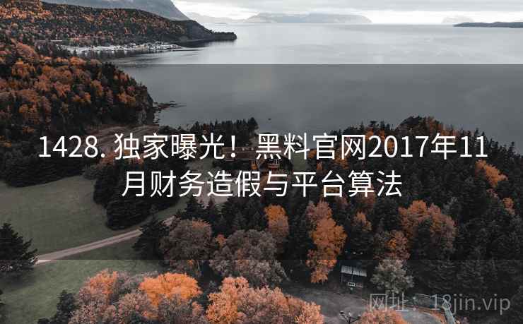 1428. 独家曝光！黑料官网2017年11月财务造假与平台算法